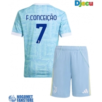 Juventus Francisco Conceicao #7 Gostujuci Dres za djecu 2025-26 Kratak Rukav (+ Kratke hlače)